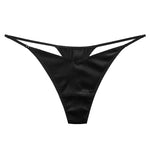 Load image into Gallery viewer, BirdTree 93%Real Silk Sexy Briefs, Women&#39;s Silky Thong Mid Waist, Transparent Erotic T-back, 2024 Spring Summer New P41941QM  Amaijoin
