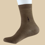 Carregue a imagem no visualizador da Galeria, Birdtree 80%Mulberry Silk 20% Cotton Socks Men Short Breathable Odorless Thickened Warm Knitted Socks Spring and Autumn A37210QC  Amaijoin
