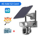 Carregue a imagem no visualizador da Galeria, LS VISION 4K Outdoor 4G WiFi Solar Camera 20XZoom PTZ Security-protection Color NightVision Auto Tracking Cctv Wireless Wifi Cam  Amaijoin
