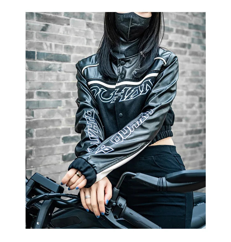 CE Protection Motorcycle Jacket Wear-resistant Motocross Clothing Anti-fall Motorcycle Equipment Women's Biker Jacket S-XL  Amaijoin