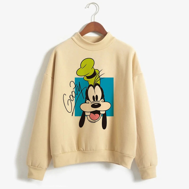 Fashion Hoodies Turtleneck Minnie Kawaii Cartoon  Anime Sweatshirt Disney Mickey Mouse Hoodie Clothes Girl Boy Top Sweatshirts  Amaijoin