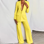 Carregue a imagem no visualizador da Galeria, 2024 Women&#39;s Formal Office 2PCS Sets Solid Blazer Suits and Pants Sets Slim Fit Women&#39;s Pants Suits Sets Temperament Tracksuits  Amaijoin
