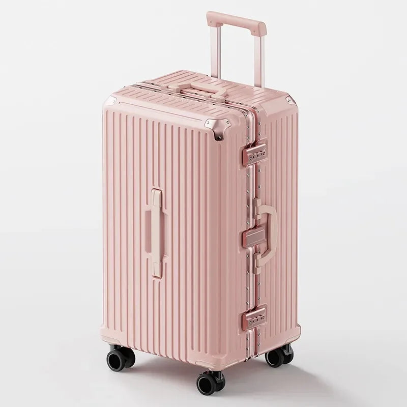 Rolling Luggage Travel Suitcase Large Capacity New Design Trunk Aluminum Frame Sturdy Suitcases Silent Universal Wheel luggage  Amaijoin