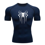 Carregue a imagem no visualizador da Galeria, New Compression Shirt Men Fitness Gym Super Hero Sport Running T-Shirt Rashgard Tops Tee Quick Dry Short Sleeve T-Shirt For Men  Amaijoin
