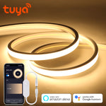 Carregue a imagem no visualizador da Galeria, Tuya Smart WiFi APP DC 24V COB Light LED Strip Neon Silica Gel Tape Backlight DIY Home Decoration work with Alexa Google Home  Amaijoin
