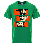 Carregue a imagem no visualizador da Galeria, The Good the Bad and Ugly Blondie Angel Eyes Tuco Cowboy T Shirt  Men Women Il buono brutto cattivo Oversized Cotton Tee shirt  Amaijoin
