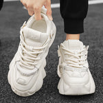 Load image into Gallery viewer, Luxury Men&#39;s White Casual Sneakers Comfortable Platform Shoes Men Designer Height Increasing Sneakers Men Casual Sports Shoes  Amaijoin
