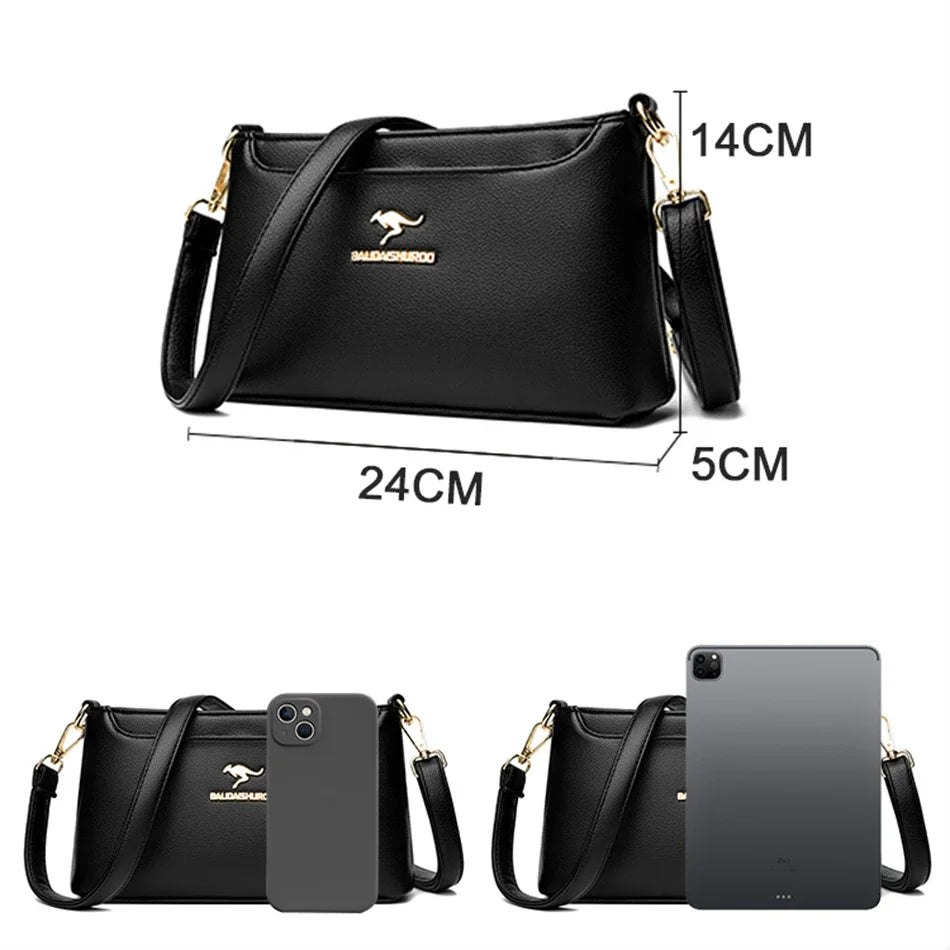 2023 Fashion Classic Shoulder Bags for Women High-quality Soft Leather Ladies Crossbody Bags Luxury Designed Handbags and Purses  Amaijoin