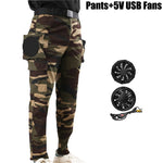 Load image into Gallery viewer, Fan Pants Cold Fishing Pure Cotton Site Welder Camping Ride Climbing Hiking Sports Fan Suit Air-Conditioning Clothes Fan Cooling  Amaijoin
