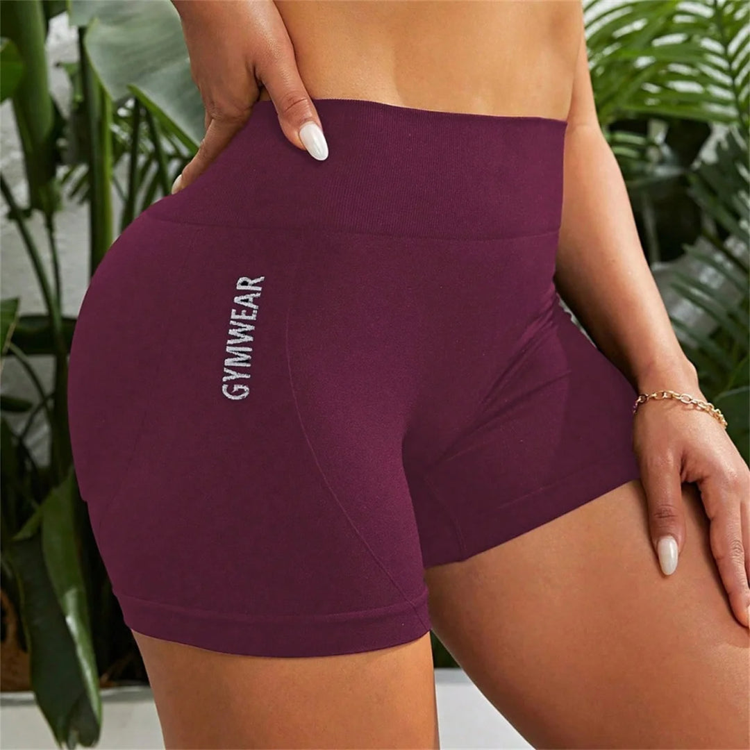 Women High Waist Butt Lift Sports Short Pants High Stretch Qyuick-Drying Breathable Yoga Shorts Athletic Tights  Amaijoin