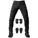 Carregue a imagem no visualizador da Galeria, 2024 New Motorcycle Black Men Jeans Upgrade Extension Protector Detachable Racing Road Rider Four Seasons Casual Fashion Pants  Amaijoin
