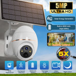 Carregue a imagem no visualizador da Galeria, 5MP Solar WIFI Camera 8000mAh Battery PTZ Surveillance IP Cameras Wireless PIR Human Tracking CCTV HD Outdoor Waterproof 5X Zoom  Amaijoin
