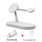 Carregue a imagem no visualizador da Galeria, 3 in 1 Wireless Charger For iPhone 12 13 14 15 Magsafe Charger Airpods Pro Apple Watch 9 8 7 6 QI Fast Charging Station  Amaijoin
