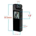 Carregue a imagem no visualizador da Galeria, Full 1080P high-definition mini camera with 180 degree rotation infrared night vision portable camera BodyCam small bicycle came  Amaijoin
