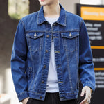 Carregue a imagem no visualizador da Galeria, 2024 Jacket Men&#39;s Casual Cotton Black Denim Jaqueta Jeans Masculina Slim Washed Retro Classic Blue Jeans Coat Male Men Clothing  Amaijoin
