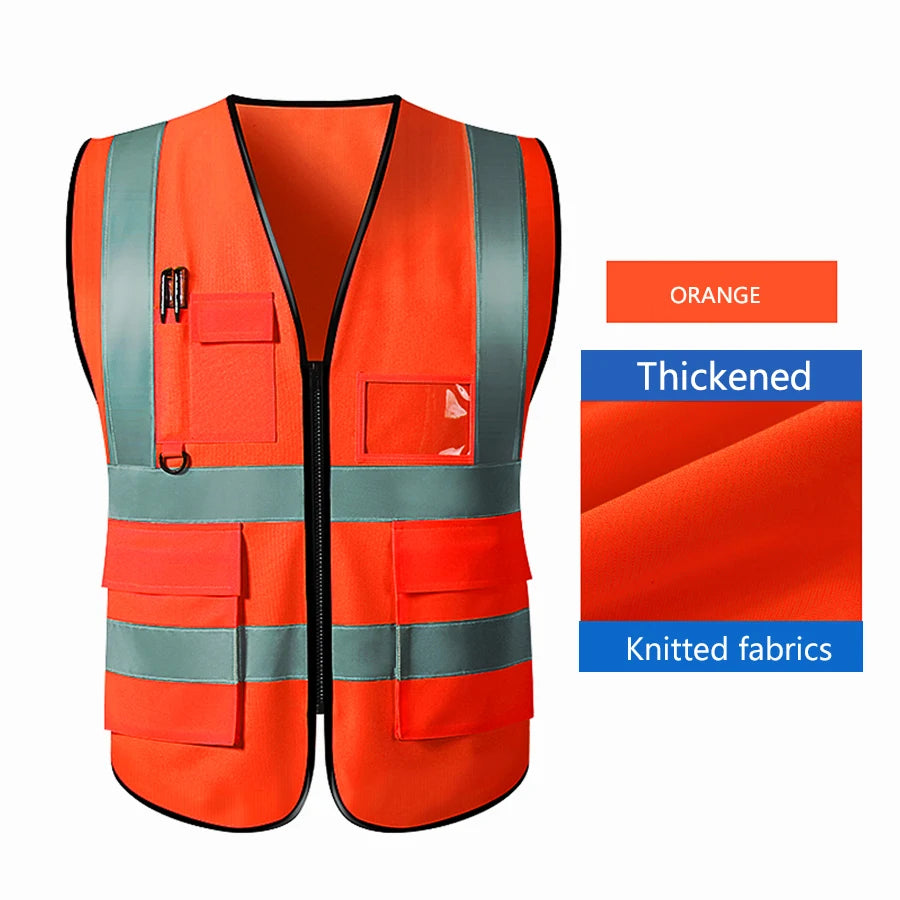 Adjustable Reflective Security Vests High Visibility Reflective Safety Vest Traffic Night Outdoor For Running Cycling Sports  Amaijoin