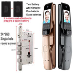 Carregue a imagem no visualizador da Galeria, WiFi Tuya APP Voice Intercom Digital Door Lock  High Quanlity 3D Face Recognition Smart Door Lock With Camera  Amaijoin
