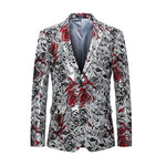 Carregue a imagem no visualizador da Galeria, 2023 Fashion New Men&#39;s Casual Boutique Business Holiday Flower Suit / Male Slim Floral Blazer Jacket Coat  Amaijoin
