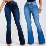 Load image into Gallery viewer, Spring new high-waisted slim-fit stretch bell-bottomed jeans for women  Amaijoin
