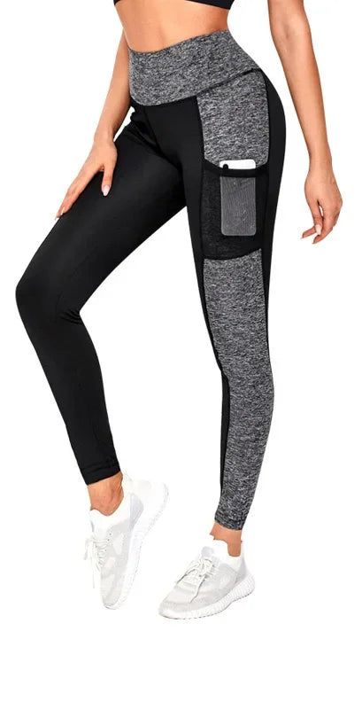 Sportswear Woman Gym Leggings Pocketed Yoga Pants Fitness Running Pants Stretchy Sportswear Plus Size Sports Gym Pant for Women  Amaijoin