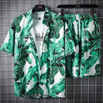 Load image into Gallery viewer, Beach Clothes For Men 2 Piece Set Quick Dry Hawaiian Shirt and Shorts Set Men Fashion Clothing Printing Casual Outfits Summer  Amaijoin
