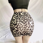 Load image into Gallery viewer, Tight Party See Through Skirts Micro Mini High Waist Skirts Sexy Leopard Snake pattern Skirts Casual Package Hip Short Skirts  Amaijoin
