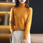 Carregue a imagem no visualizador da Galeria, Autumn And Winter New 100% Mink Cashmere Sweater 2023 Women&#39;s High Neck Knitted Pullover Loose Korean Fashion Warm Women&#39;s Top  Amaijoin
