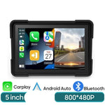 Carregue a imagem no visualizador da Galeria, Forefeel Motorcycle Carplay WaterProof 5 inch WiFi Wireless Android-Auto DVR Monitor Dash Camera GPS Navigation TPMS Bluetooth  Amaijoin
