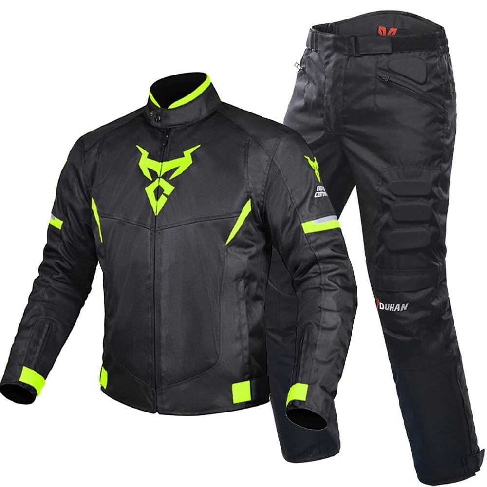 Motorcycle Jacket Protective Clothing Road Commuter Sports Off-Road Riding Clothing Reflective Breathable Durable Anti-Falling  Amaijoin