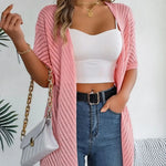 Carregue a imagem no visualizador da Galeria, Spring Summer Knitted Cardigan Casual Hollow Out Sun Proof Tops for Women  Amaijoin
