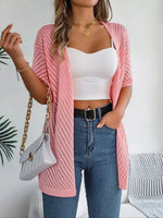 Carregue a imagem no visualizador da Galeria, Spring Summer Knitted Cardigan Casual Hollow Out Sun Proof Tops for Women  Amaijoin
