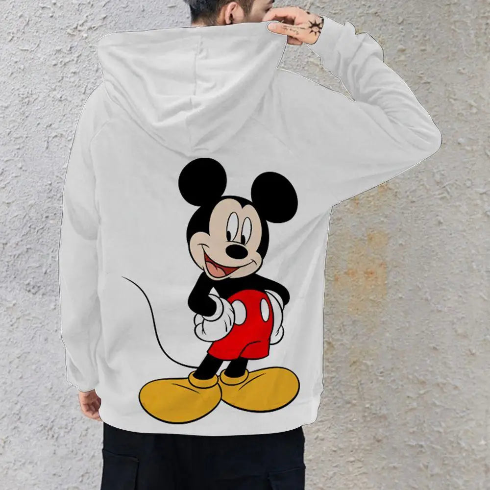 Couple Outfit Disney Hoodies Minnie Mouse Women's Casual Sweatshirt Couple Hoodie Men's Women Clothing Mickey Y2k Print Top  Amaijoin