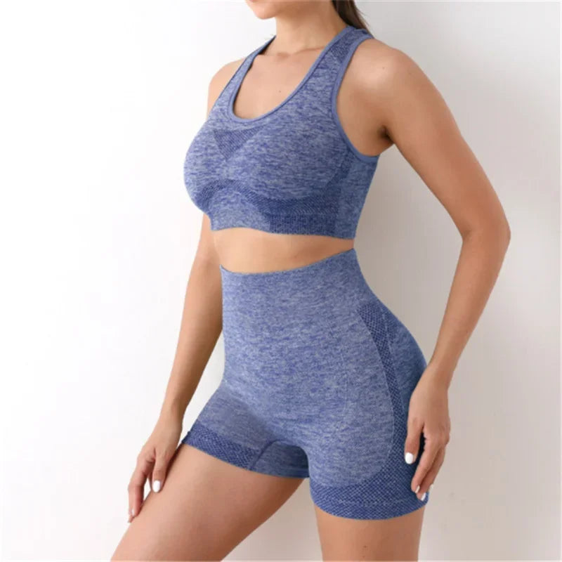 Yoga Set Gym Shorts Women Sport Bras Brassiere Workout Tops for Women Yoga Clothes Fitness Leggings Gym Set Seamless Yoga Sets  Amaijoin