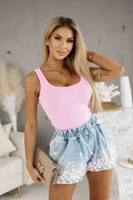 Carregue a imagem no visualizador da Galeria, Fashionable Casual Women&#39;s Denim Shorts Reversible Stitching Versatile Summer New Arrival European American Style  Amaijoin
