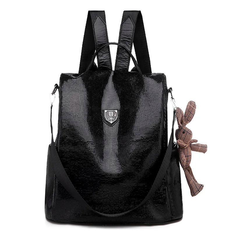 2024 New Women High Quality Leather Backpacks High Capacity Casual Travel Backpack Mochilas School Backpack for College Students  Amaijoin