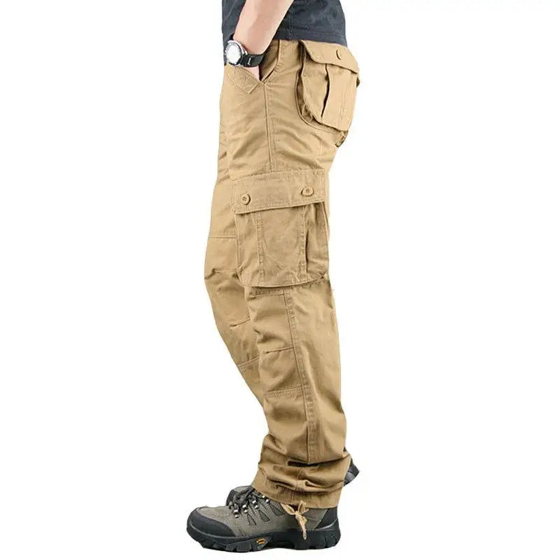 Tactical Cargo Pants Men Cotton Overalls Outdoor Work Trousers Big Size Hombre Clothing Camo Hiking Pants  Amaijoin