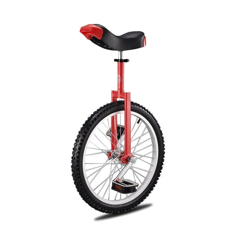 16/18/20 Inch Unicycle Steel Unicycle Children Adult Balance Exercise Bike Adjustable Standard Seat Thickened Aluminum Alloy Rim  Amaijoin