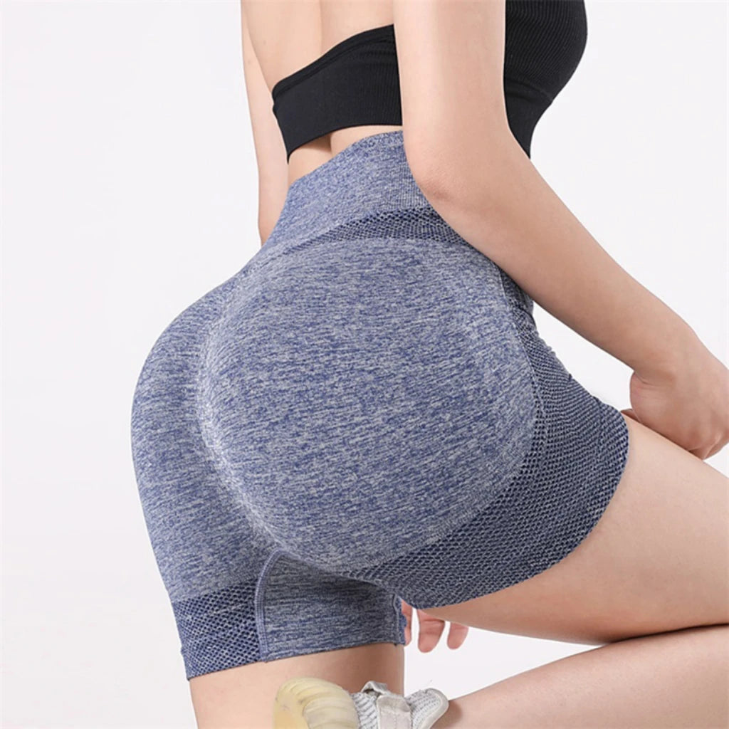 Women Yoga Shorts High Waist Workout Shorts Fitness Yoga Lift Butt Fitness Ladies Yoga Gym Running Short Pants Sportswear  Amaijoin