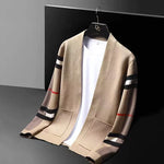 Load image into Gallery viewer, High-end brand knitted cardigan men&#39;s fashion luxury striped sweater casual shawl 2023 spring and autumn trend men&#39;s wear coat  Amaijoin
