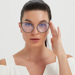 Carregue a imagem no visualizador da Galeria, Anti-Blue Light Rays Eyeglasses Frame Women Cat Eye Glasses Brand Designer Clear Lens Computer Optical Eyewear 97333  Amaijoin
