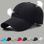 Carregue a imagem no visualizador da Galeria, 2023 New Summer Men Women Snapback Quick Dry Mesh Baseball Cap Sun Hat Bone Breathable Hats Adjustable outdoor hat  Amaijoin
