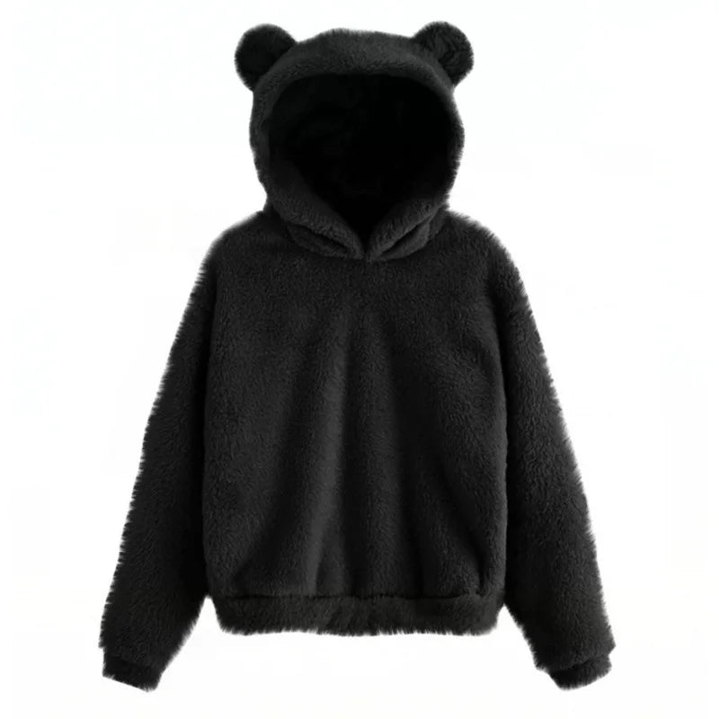 Hoodies em Algodão Fluffy Warm  Amaijoin