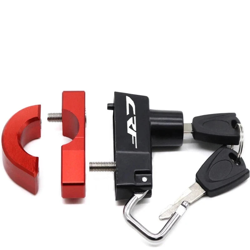 For HONDA CRF150R CRF250R CRF250X CRF450R CRF450X CRF 250 450 RX CRF450L Anti-theft Helmet Lock Security Motorcycle Accessories  Amaijoin