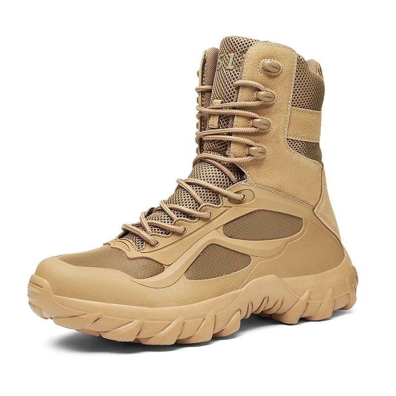 Men Tactical Boots Autumn Special Forces Military Field Man Boot Lightweight Outdoor Non-Slip Waterproof Shoes Zapatillas Hombre  Amaijoin