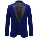 Carregue a imagem no visualizador da Galeria, Men&#39;s Fashion Trend Velvet Groom Tuxedo Slim Fit Wedding Party Dress Business Casual Suit Jacket Banquet Single Blazers Coat  Amaijoin
