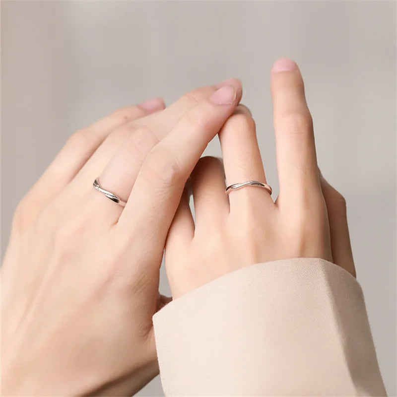 New Arrival S925 Ring Men Jewelry Charming Zircon Cross Couple Rings For Women Female Wedding Accessories Gift  Amaijoin