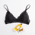 Carregue a imagem no visualizador da Galeria, Birdtree 100%Mulberry Silk Women Triangle Cups Bras Traceless 3/4 Cup Wire Free Thin Padding Sexy Lace Bra 2023 New P37627QC  Amaijoin
