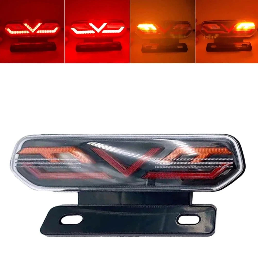 12V Motorcycle Rear Lights LED Motorcycle Brake Light ATV Tail Light Motorbike Stop Turn Signal Direction Indicator Blinker  Amaijoin