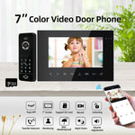 Carregue a imagem no visualizador da Galeria, 1080P System  7 Inch Tuya Video intercom Wireless WiFi password Door Home Video Doorbell With RFID Unlock Motion Detection  Amaijoin
