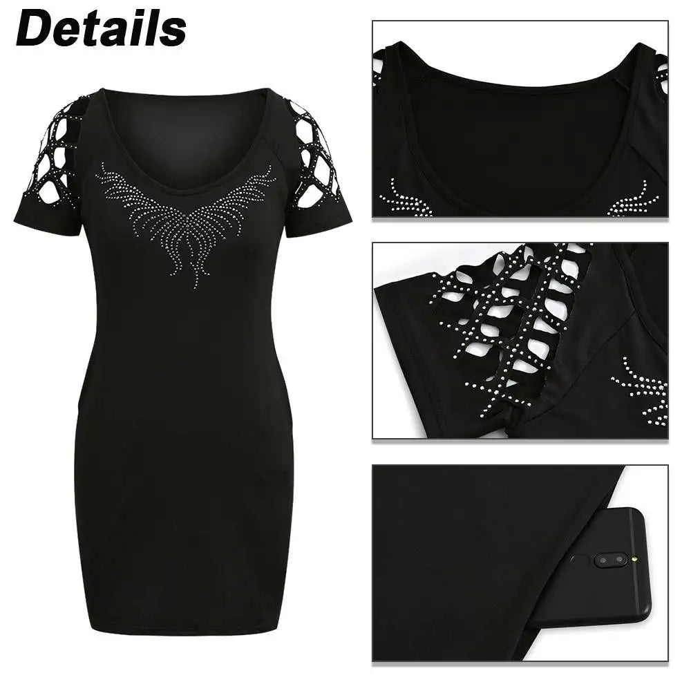 Sexy Club Hip Dress For Women 2023 Summer Slim Fit Short Skirt Elegant Pullover Female Y2K Crop Midi Dresses Vestido Girl Clothe  Amaijoin